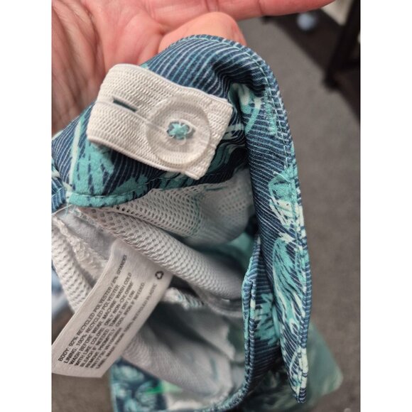 Art Class Boy's Tropical Print Shorts Size 8 Green & Blue Gradient Cotton Blend - Picture 8 of 8